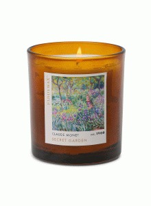 Ароматна соева свещ Падивакс в стъклена чаша "Импресионист: Моне и Градината на художника в Живерни"